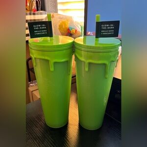 Glow-in-the-Dark Green Tumblers